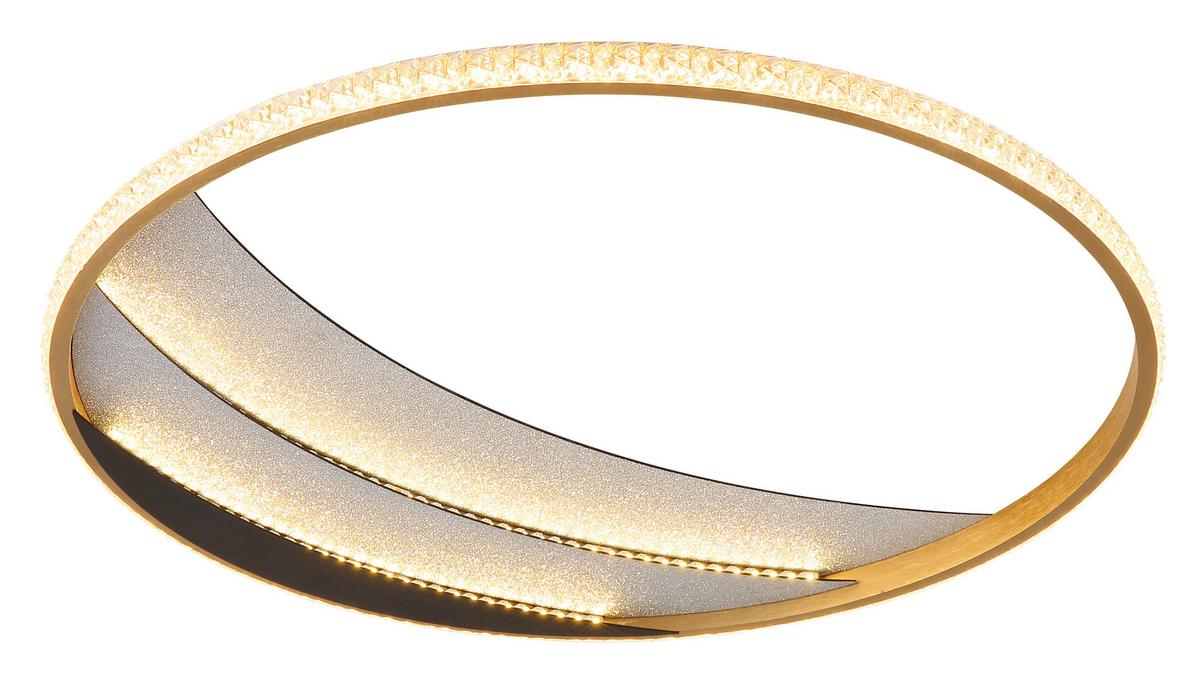 LED-Deckenleuchte Memory-Funktion - Klar/Chromfarben, Design, Kunststoff/Metall (52/6cm) - Globo