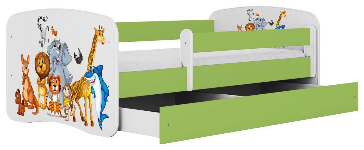 Kinder-/Juniorbett Babydreams inkl. Matratze 80x160 - Birkefarben/Weiß, MODERN, Holz/Holzwerkstoff (80/160cm) - MID.YOU