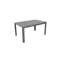 Gartentisch Amira - Anthrazit/Schwarz, Basics, Kunststoff/Metall (149/97/75cm) - Gardenson