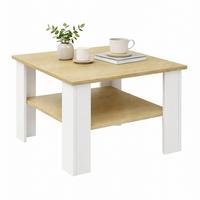 KONFERENČNÝ STOLÍK DISALO - biela/dub medový, Design, kompozitné drevo (55/55/44cm) - Livetastic