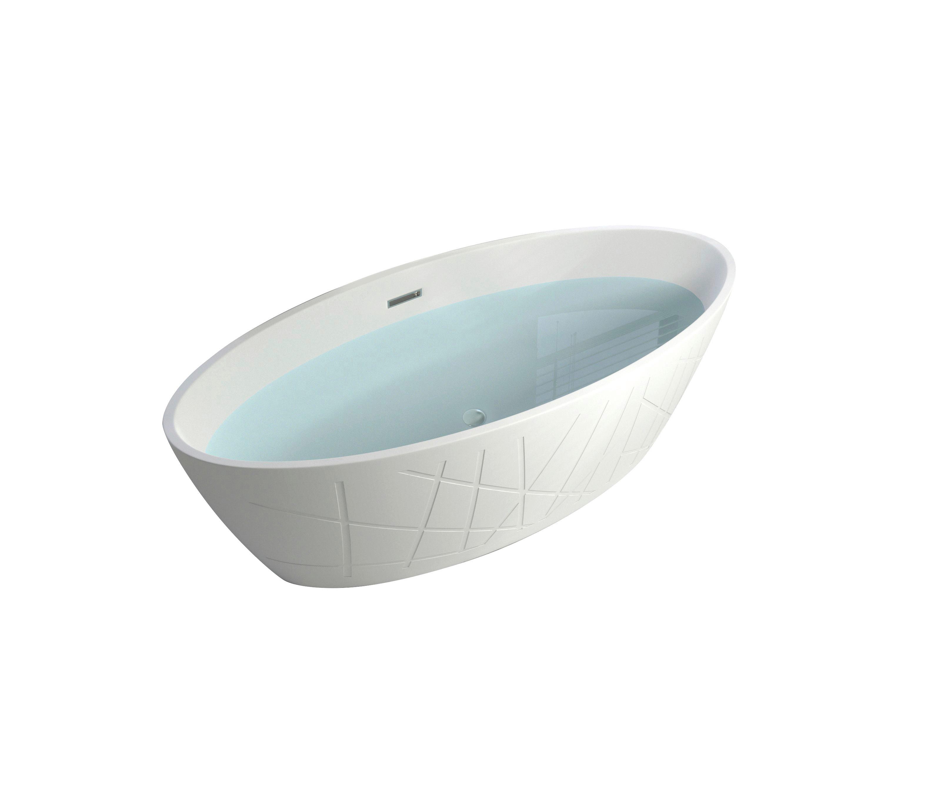 Badewanne Freistehend Weiß - Weiß, KONVENTIONELL, Kunststoff (180/78/58cm) - Sanotechnik