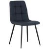Vierfußstuhl Empoli Leinenoptik Grau, B: 44,5 cm - Schwarz/Grau, KONVENTIONELL, Holz/Textil (44,5/86/54,5cm) - Livetastic