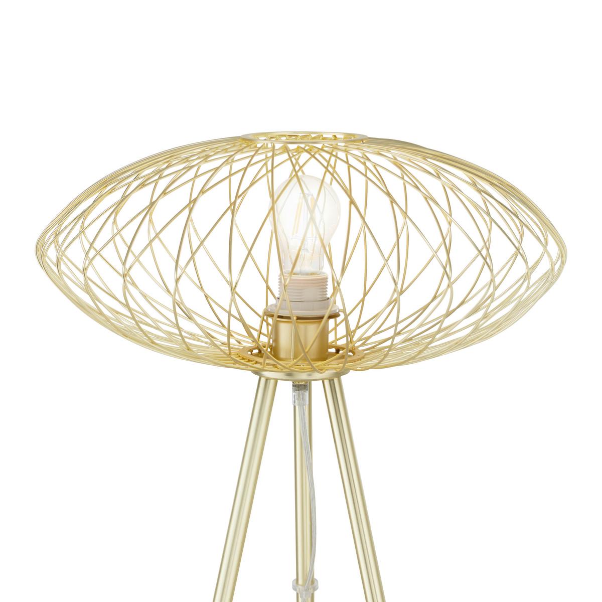 Stolní svítidlo TIZIANA zlatá - barvy zlata, Moderní, kov (40/53cm) - Bessagi Home