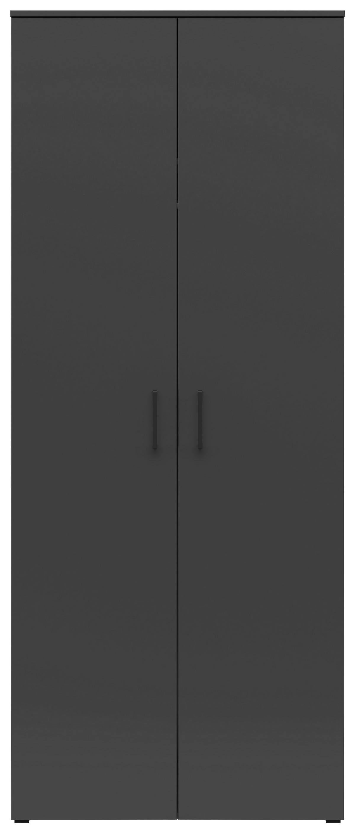 Szekrény Multistauraum - grafitszürke, Modern, faalapú anyag (80/195/52cm) - Carryhome