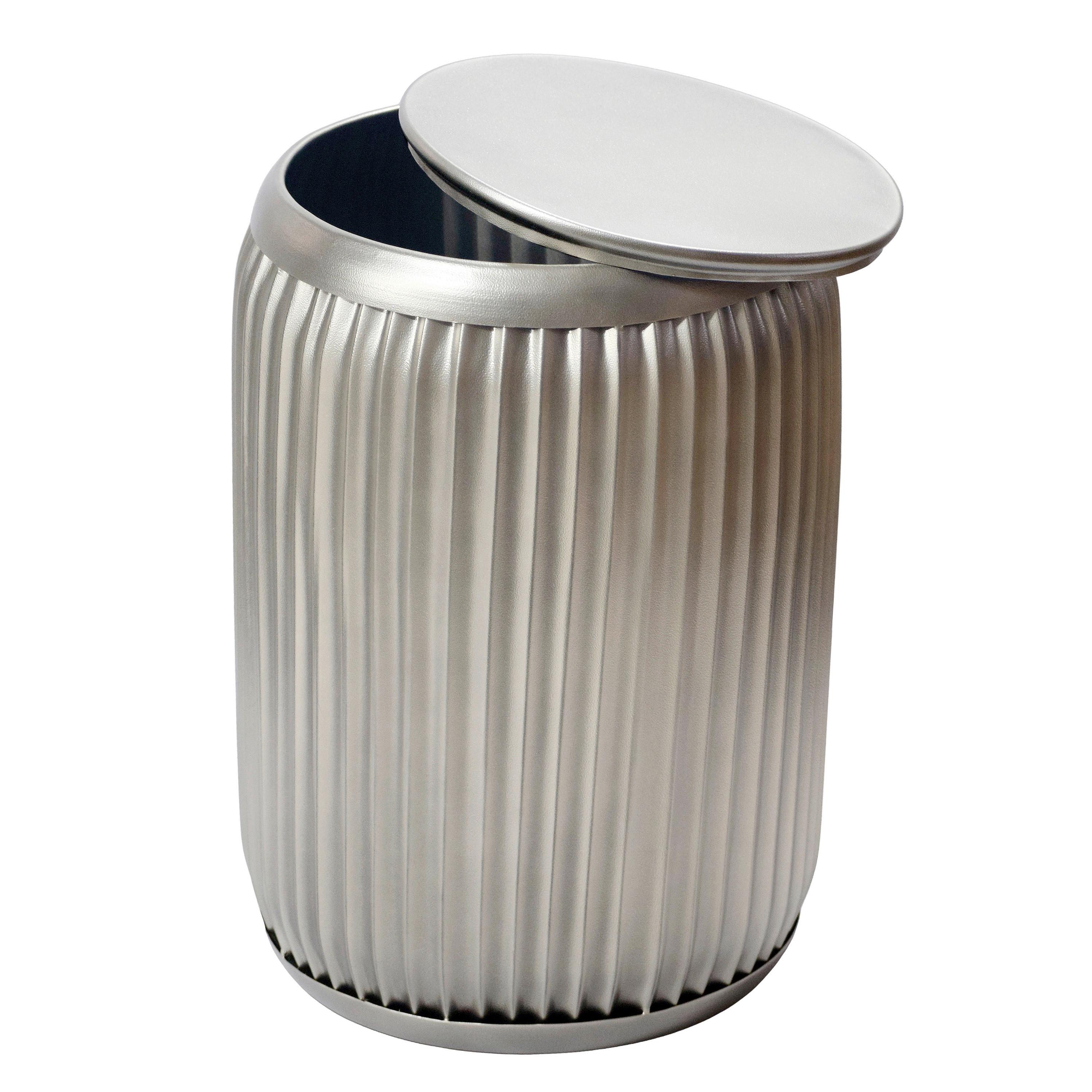 BEISTELLTISCH Silberfarben B: 35cm - Silberfarben, Design, Metall (35/35/50cm) - Livetastic