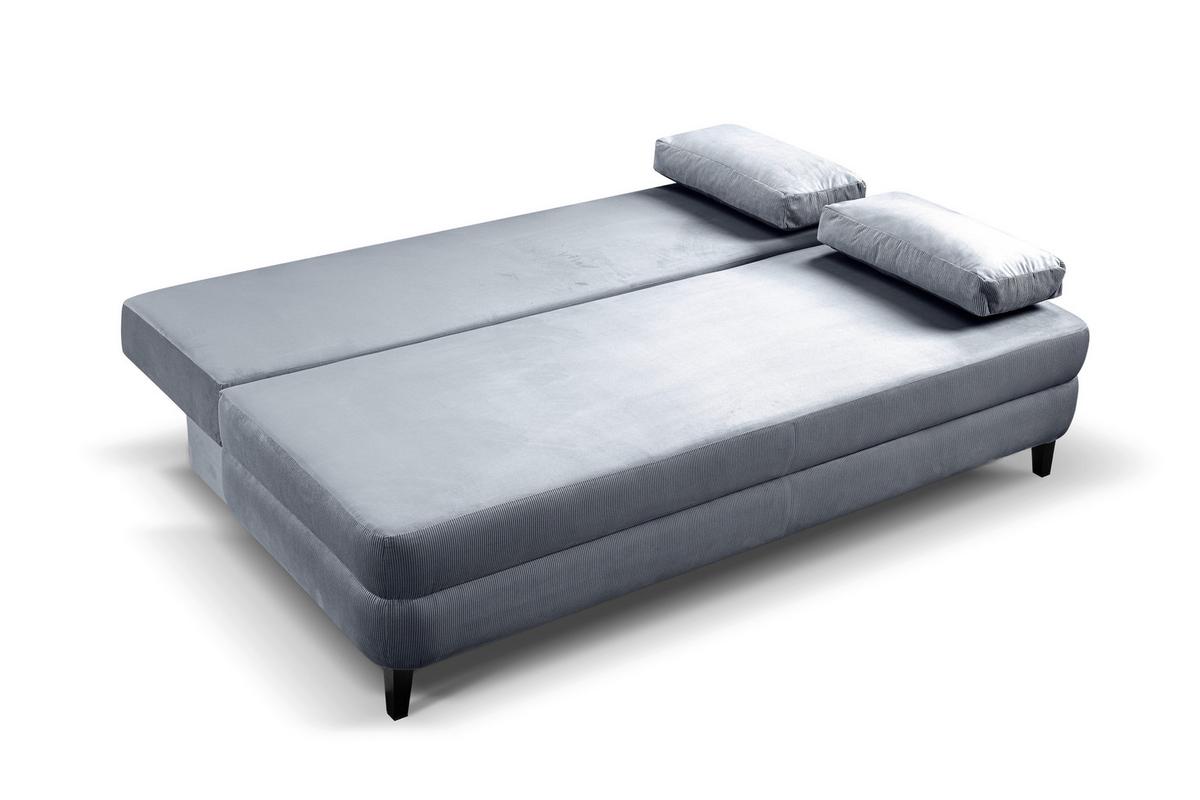 Schlafsofa Sorto Blaugrau B: 200cm - Blaugrau/Schwarz, Basics, Holz/Textil (200/91/100cm) - MID.YOU