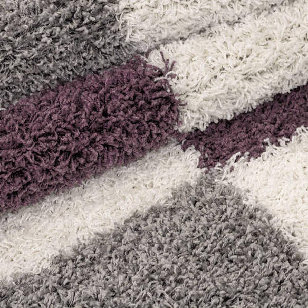 Hochflorteppich Gala - Lila, Design, Textil (80/80cm) - Novel