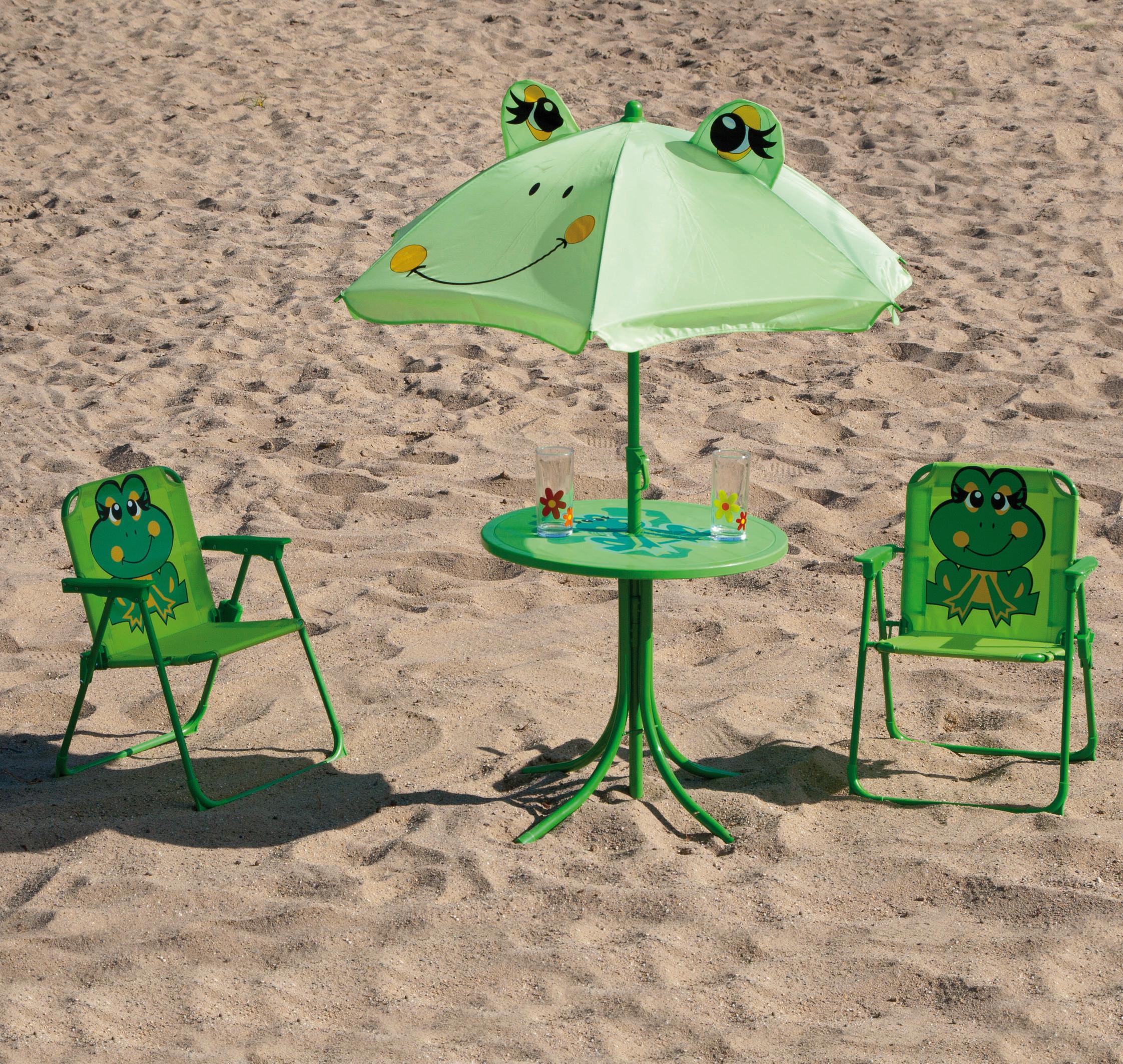 Kinder-gartenset 672614 - Grün, MODERN, Textil/Metall - Siena Garden