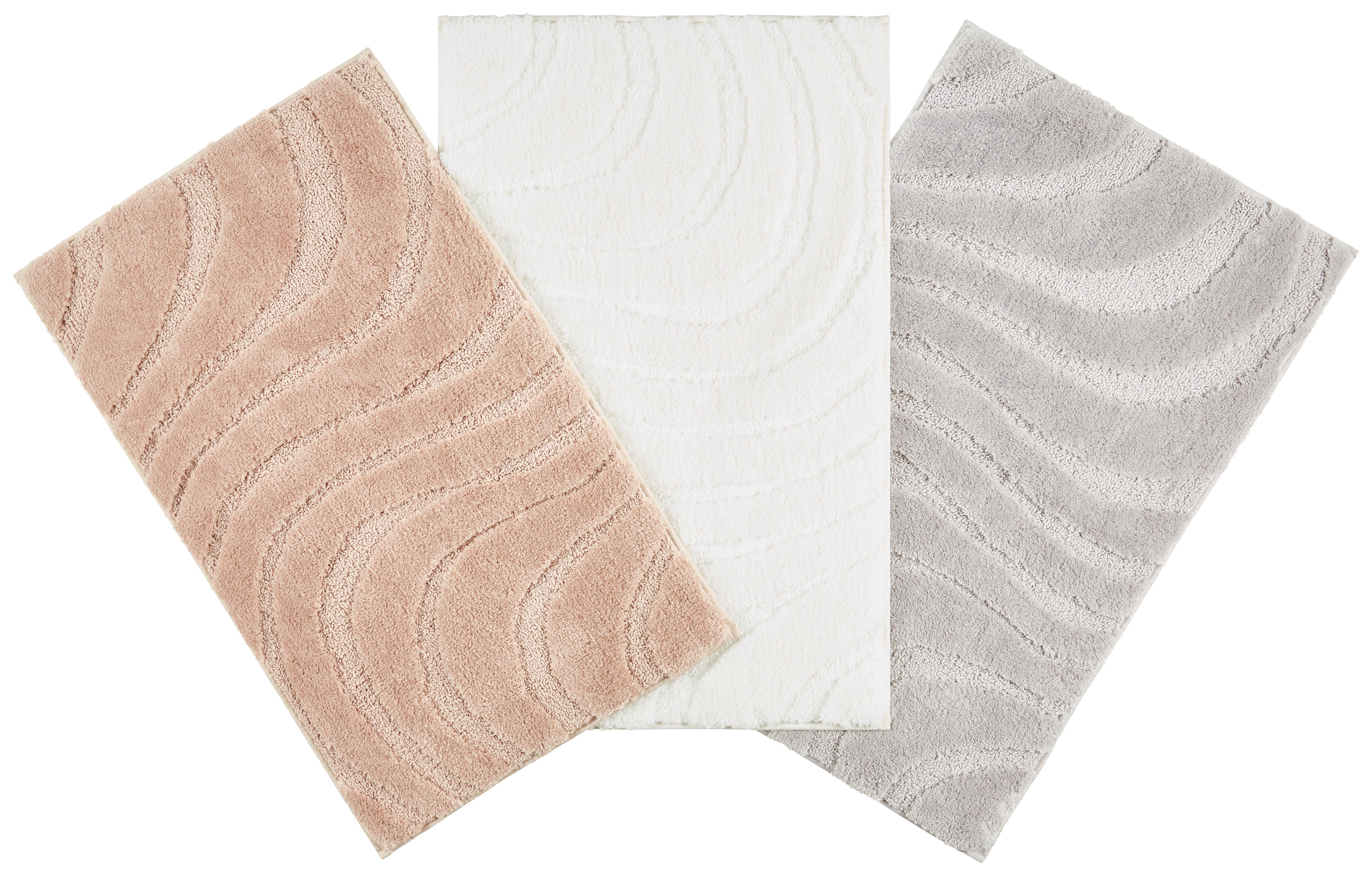 Badematte Jessie - Grau, ROMANTIK / LANDHAUS, Textil (50/80cm) - James Wood