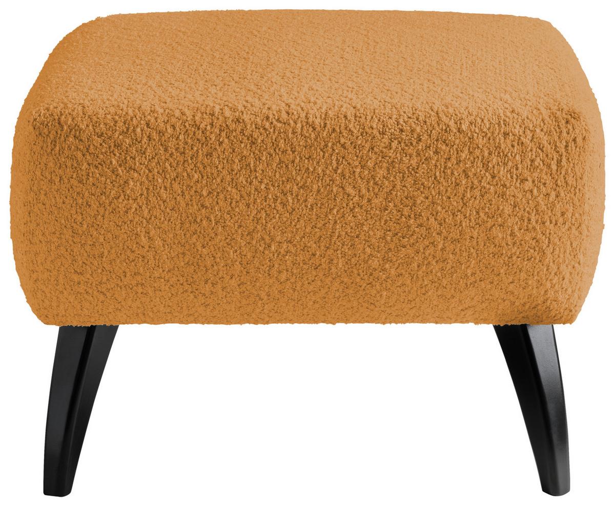 Hocker Colori Goldfarben B: 66 Cm - Goldfarben/Schwarz, MODERN, Holz/Textil (66/44/66cm) - MID.YOU