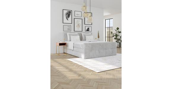 Boxspringbett mit Topper und Bettkasten 180x200 cm Medino - Hellgrau, KONVENTIONELL, Holz/Holzwerkstoff (180/200cm) - Luca Bessoni