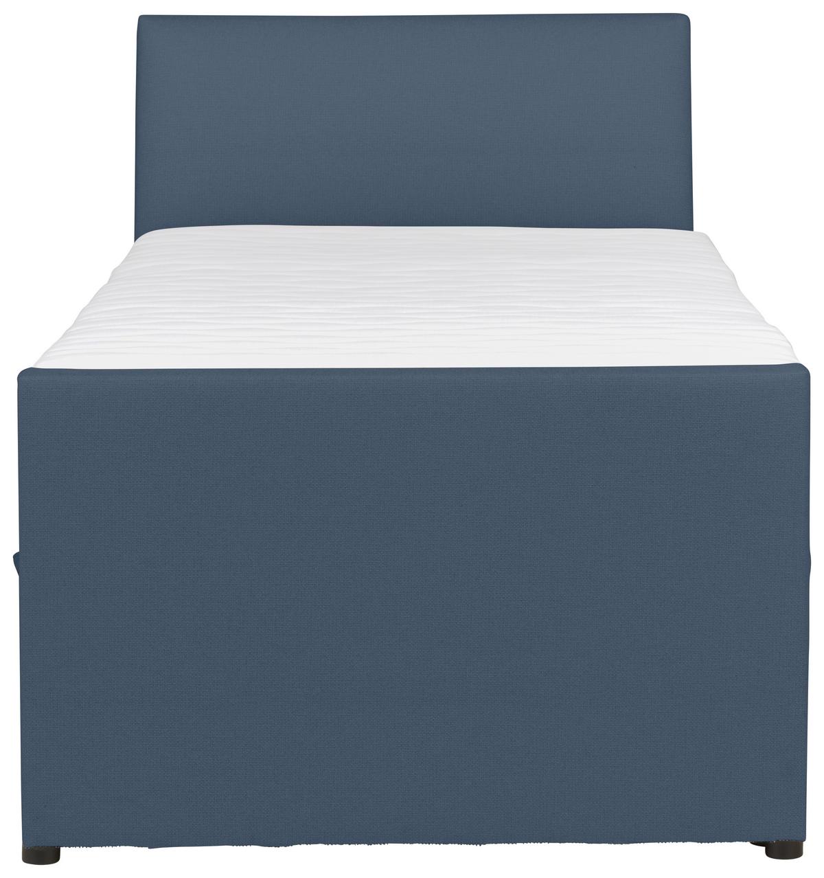 Boxspringbett Mit Bettkasten Nida 100x200 Cm Blaugrau - Blaugrau, MODERN, Holz/Textil (100/200cm) - MID.YOU