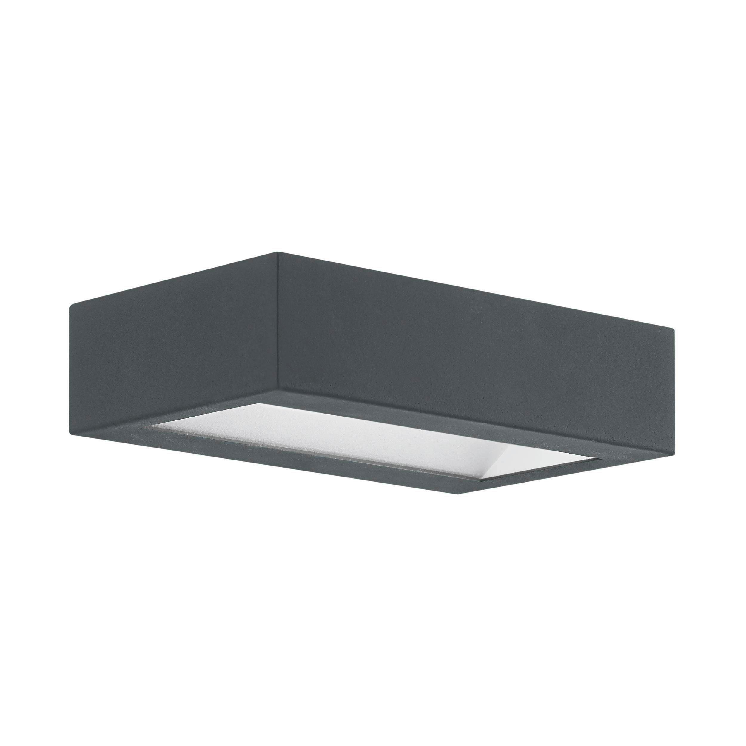 LED-Wandleuchte Rapina 1-Flammig Anthrazit - Anthrazit, Basics, Metall (16,5cm) - Eglo