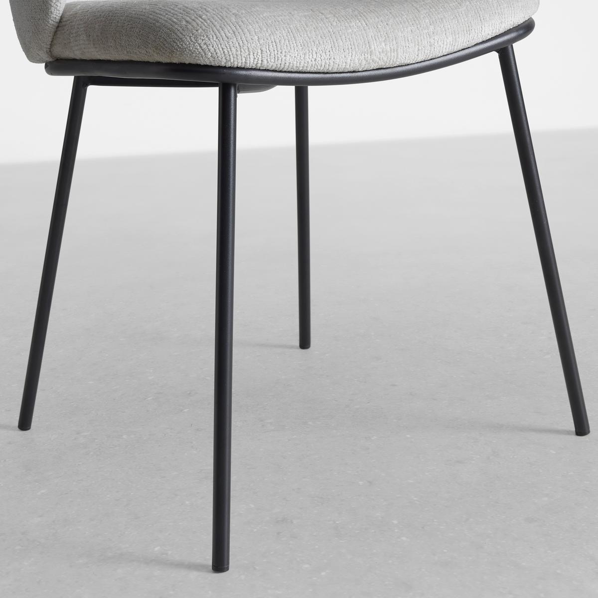 ŽIDLE MALEA - černá/světle šedá, Moderní, kov/dřevo (49/76/55cm) - Bessagi Home