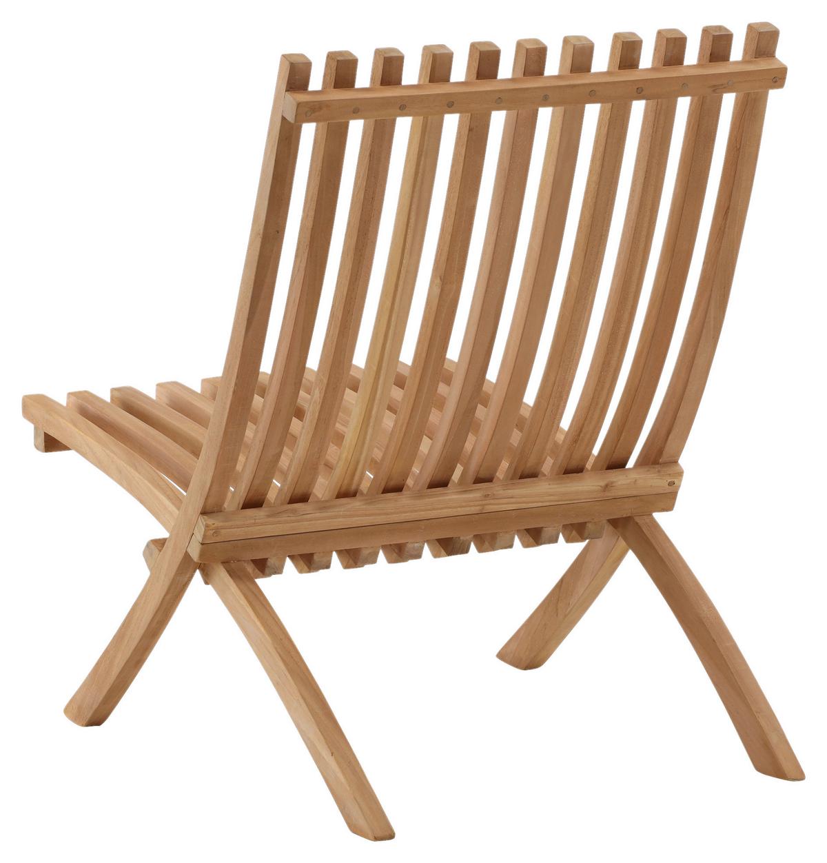 Loungesessel 2er-set Kenya Aus Holz - Teakfarben, KONVENTIONELL, Holz (73/85/63cm) - Gardenson