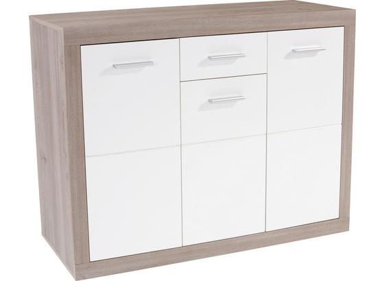 Komoda Sideboard Cancan 1 - barva stříbrného dubu, Moderní, dřevěný materiál (132/90/35cm) Komoda Sideboard Cancan 1 - barva stříbrného dubu, Moderní, dřevěný materiál (132/90/35cm)