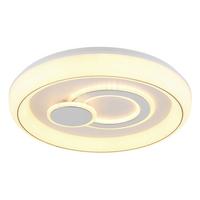 LED-Deckenleuchte, Cct, 6024lm Ruiz - Weiß, KONVENTIONELL, Kunststoff/Metall (48/7,5cm) - Globo