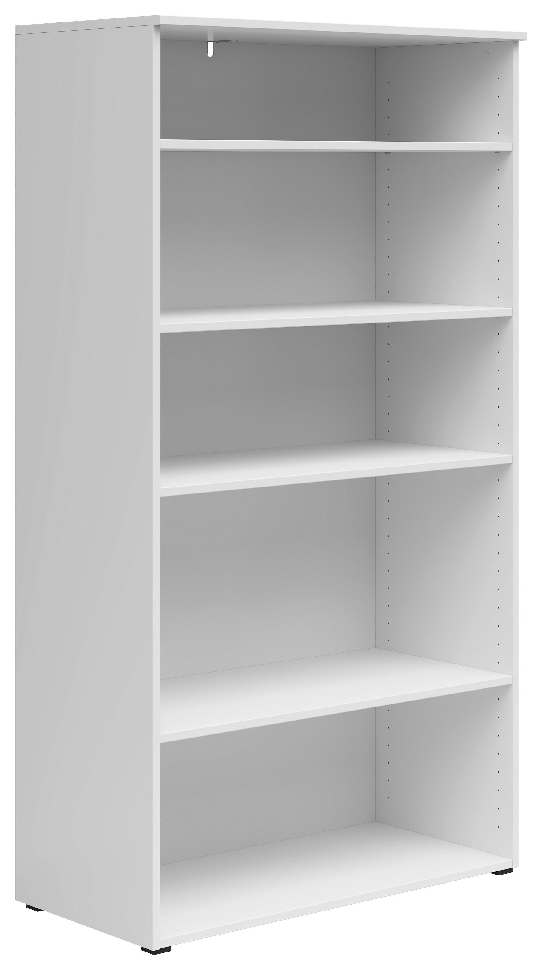 Regál MULTISTAURAUM - biela/antracitová, Modern, kompozitné drevo/plast (80/147/40cm)