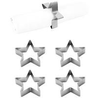 SERVIETTENRING ECHTWERK SERVIETTENRING-SET - Silberfarben, Design, Metall (7cm) - Echtwerk