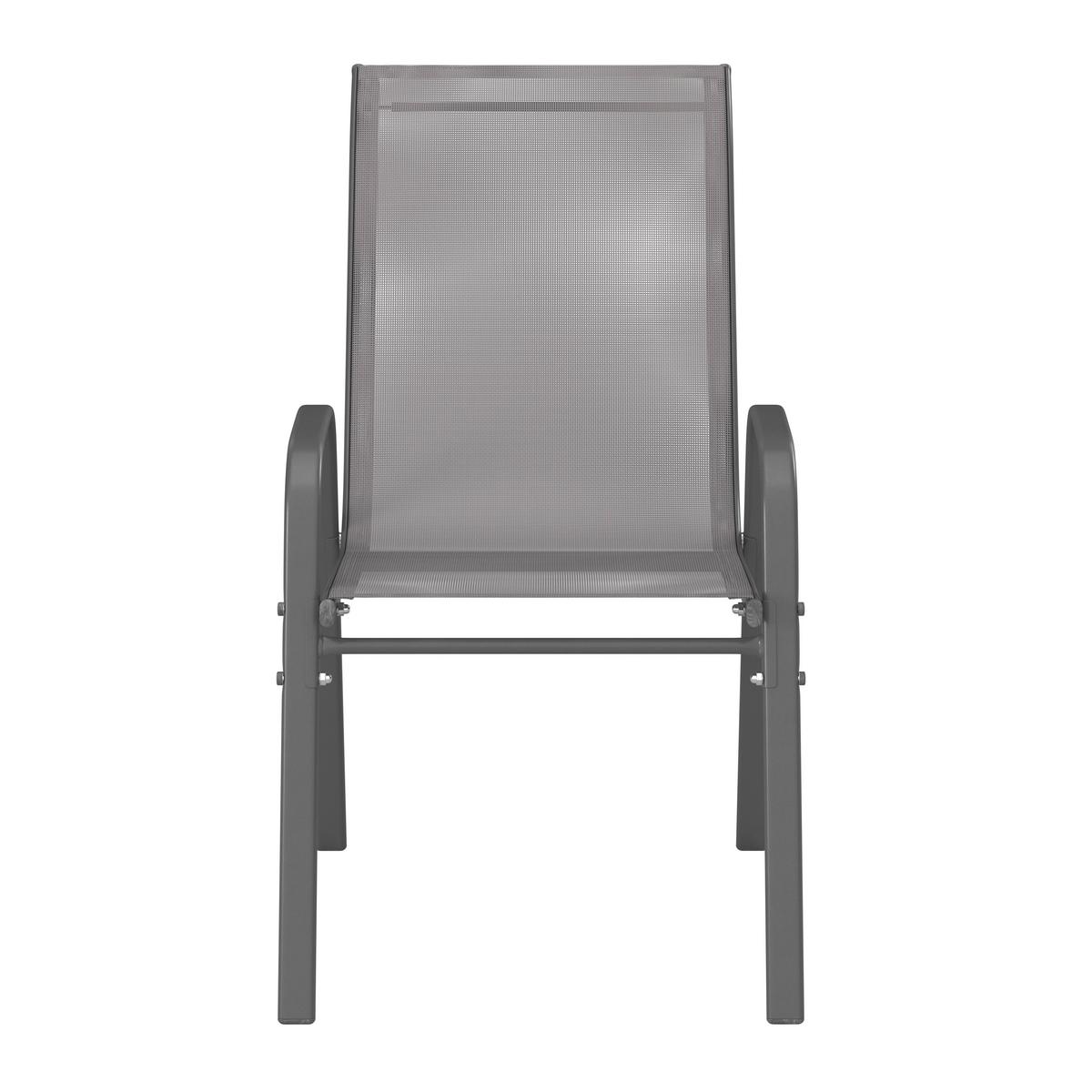 Gartenmöbel Set 8-tlg. Mao Aus Metall/textil/glas - Anthrazit, MODERN, Glas/Textil - Luca Bessoni