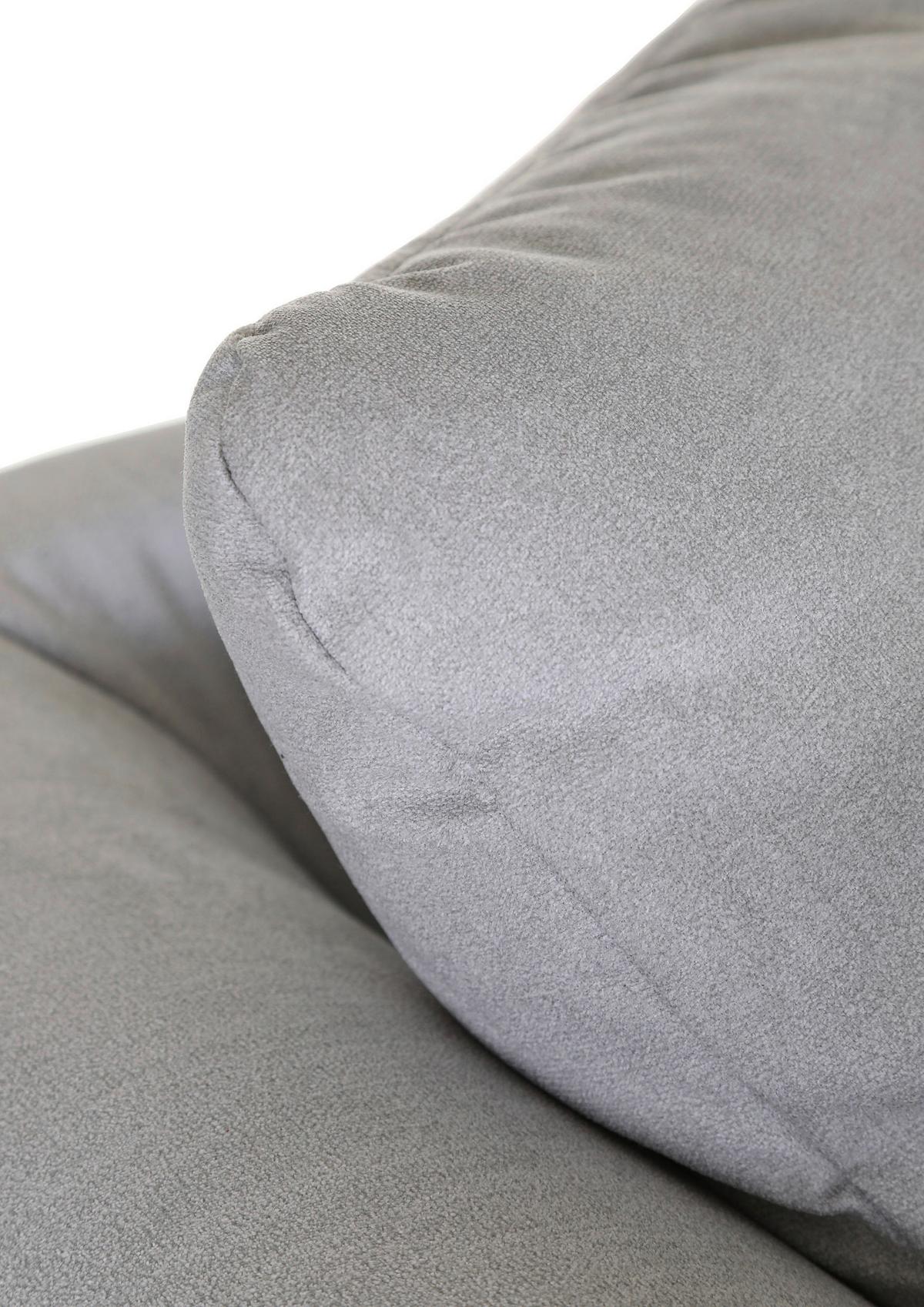 Bigsofa Lamour - Dunkelbraun/Hellgrau, KONVENTIONELL, Holz/Textil (270/80/110cm) - Livetastic