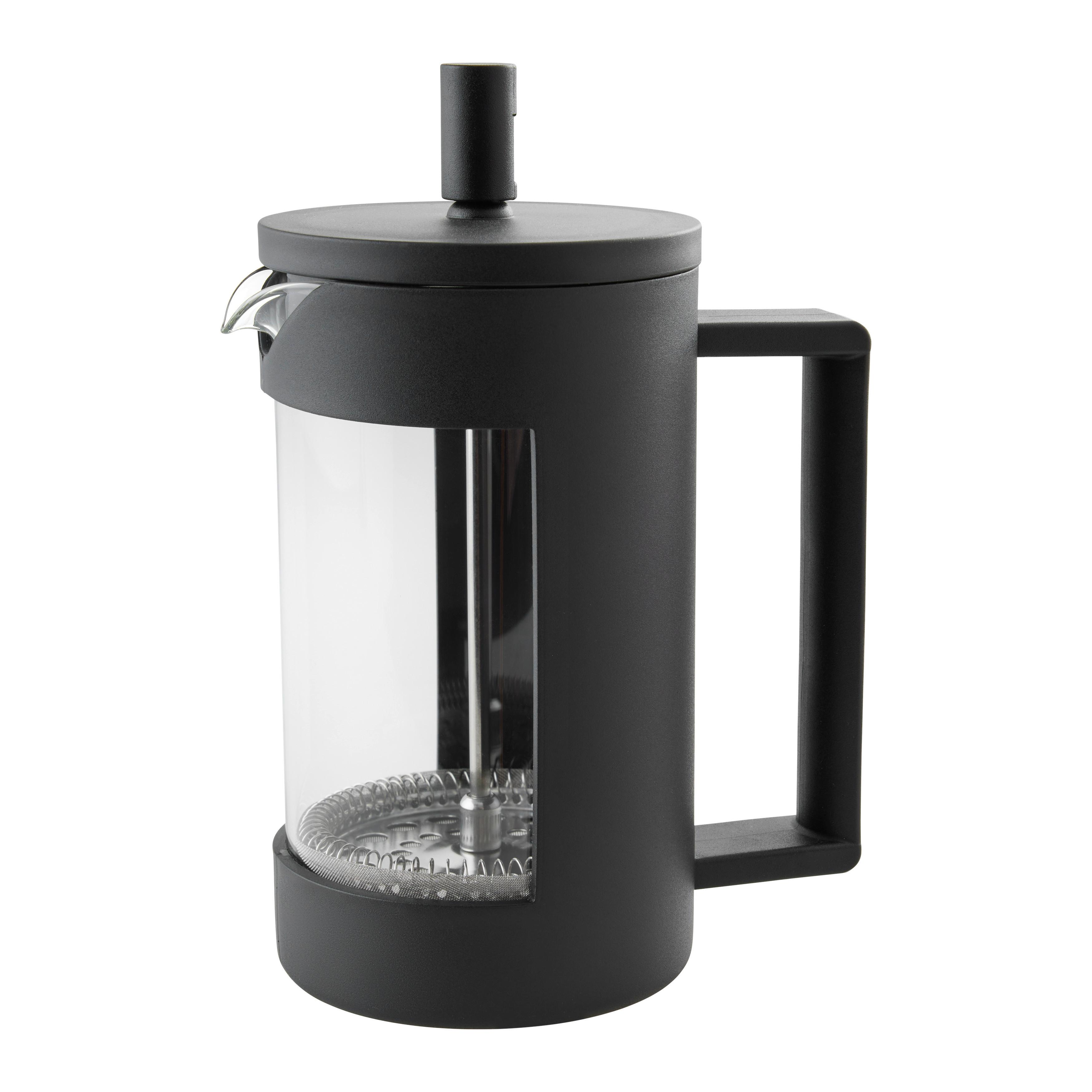 French press kanvica ALBERTO - čierna, Konventionell, sklo (9/19,3cm) - Mömax