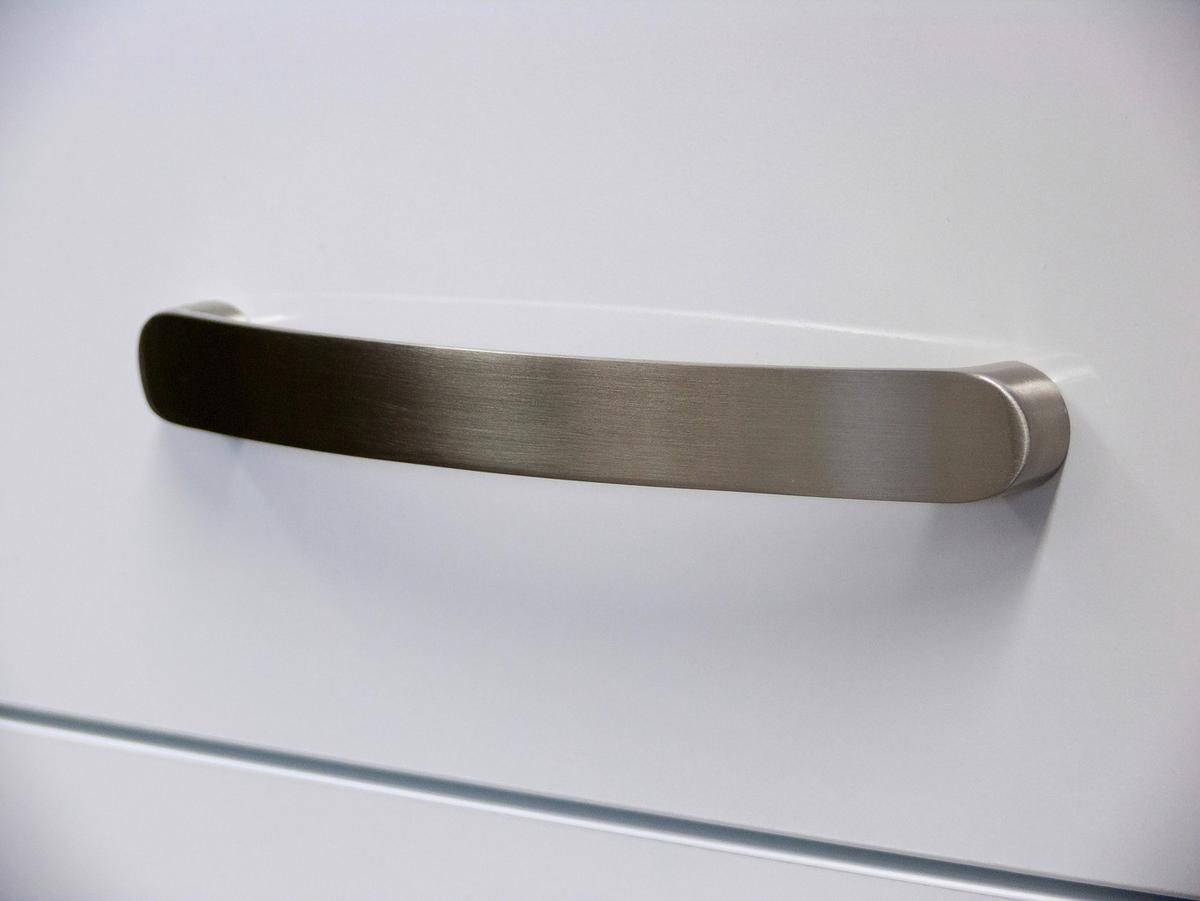Konyhablokk Alba Gépekkel - fehér/magasfényű fehér, Modern, faalapú anyag (150,5cm)