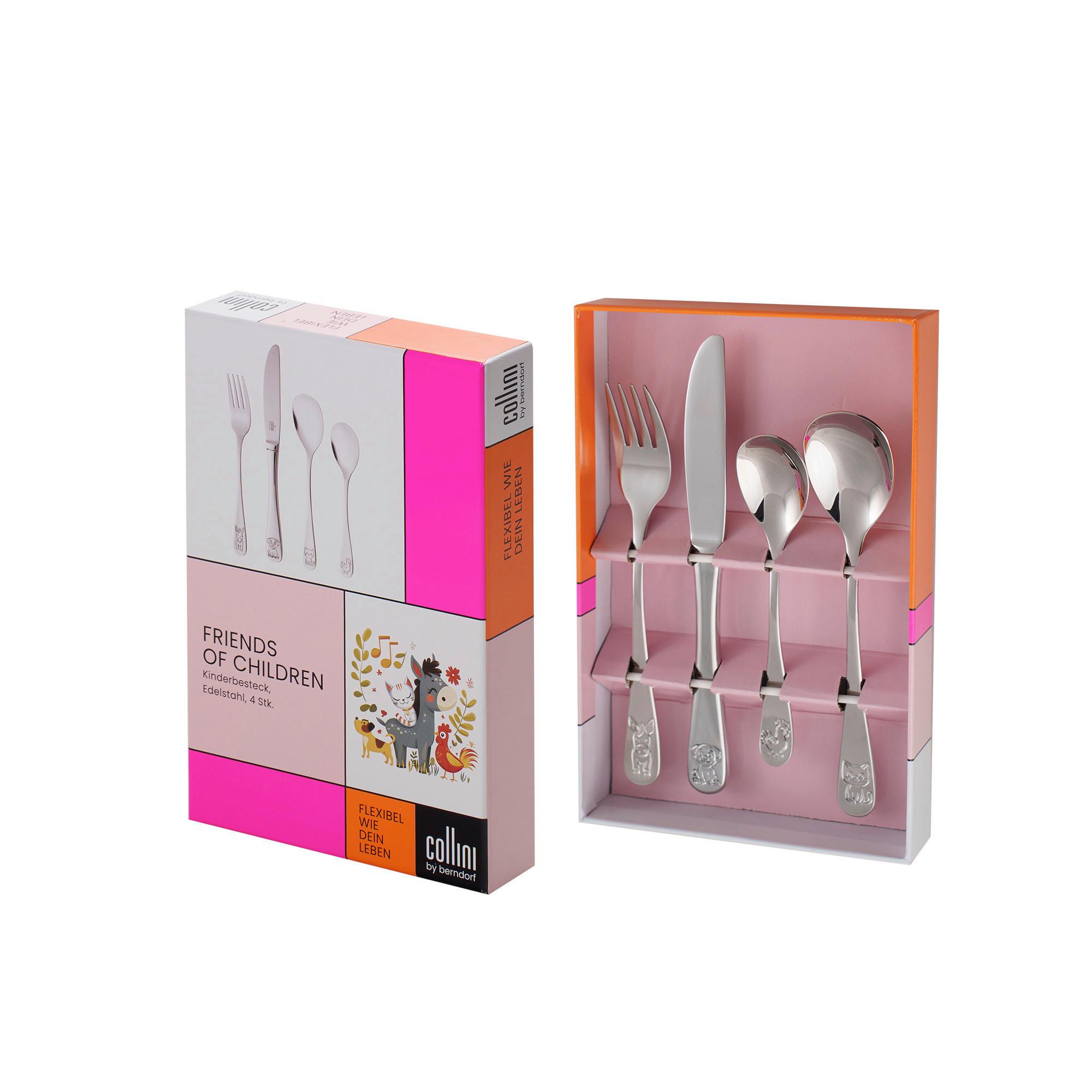 KINDERBESTECK FRIENDS OF CHILDREN - Silberfarben, Basics, Metall (14/20,8/3,5cm) - Berndorf