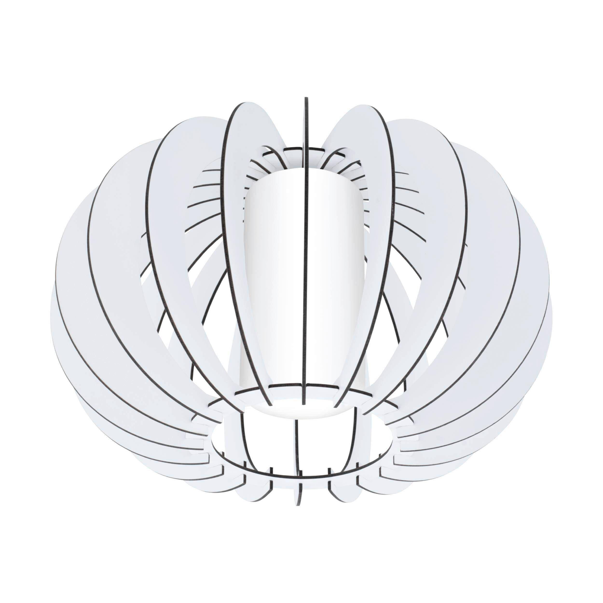 Deckenleuchte 95605* Stellato 2 - Weiß, Basics, Glas/Holz (40/27,5cm) - Eglo