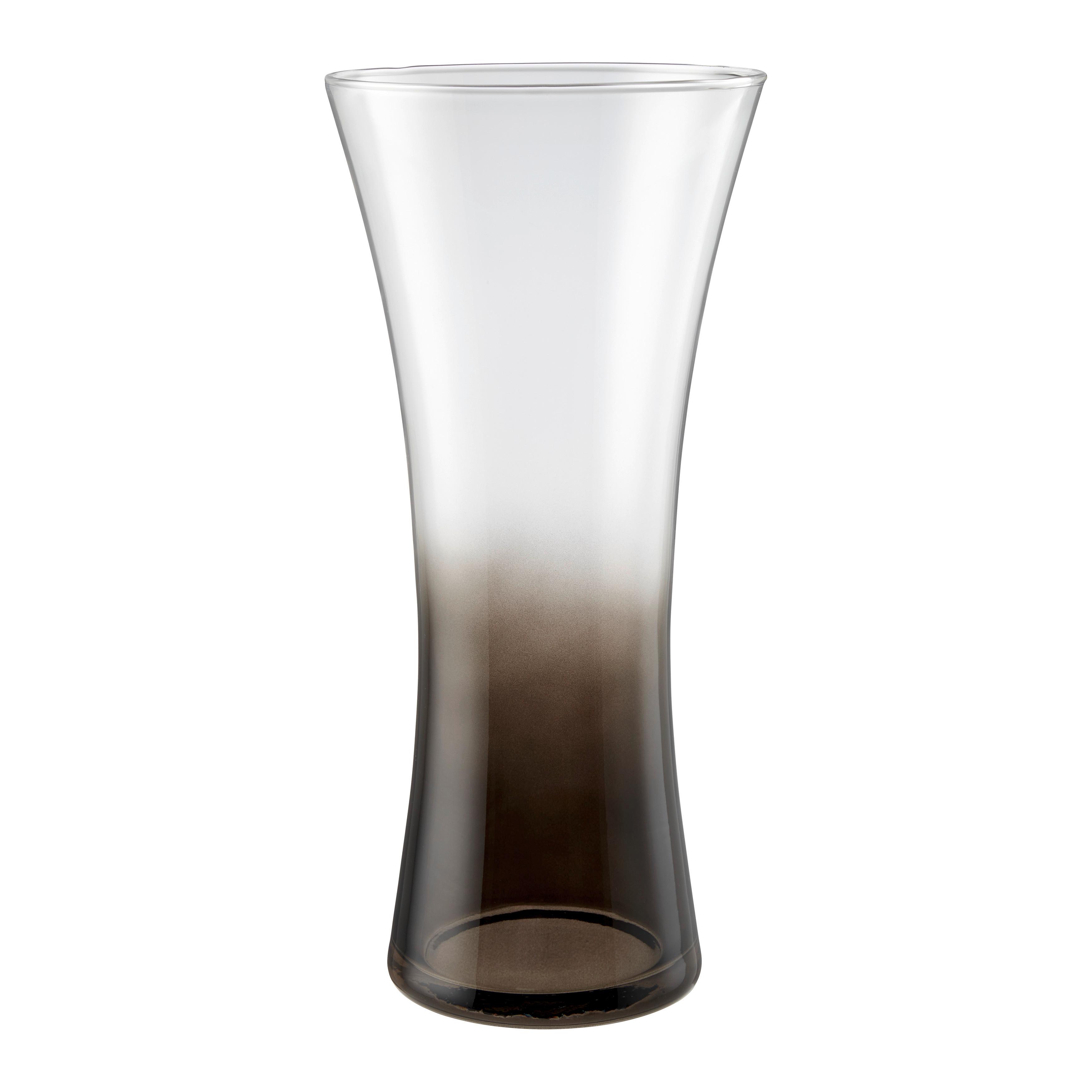 Váza Ombre, Ø/V: 15/30cm - číra/čierna, Konventionell, sklo (15/30cm) - Mömax
