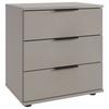 Nachtkästchen Saigon Beige/Greige B: 52 cm - Greige/Beige, MODERN, Glas/Holzwerkstoff (52/58/38cm) - MID.YOU