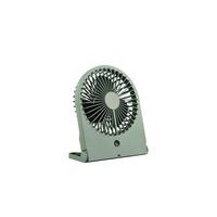 Tischventilator Breezy Grün B: 10,5 cm - Grün, KONVENTIONELL, Kunststoff (19/10,5/23cm)