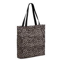 Einkaufstasche Ava Schwarz/Hellbraun - Hellbraun/Schwarz, Basics, Textil (35/39/9,5cm)