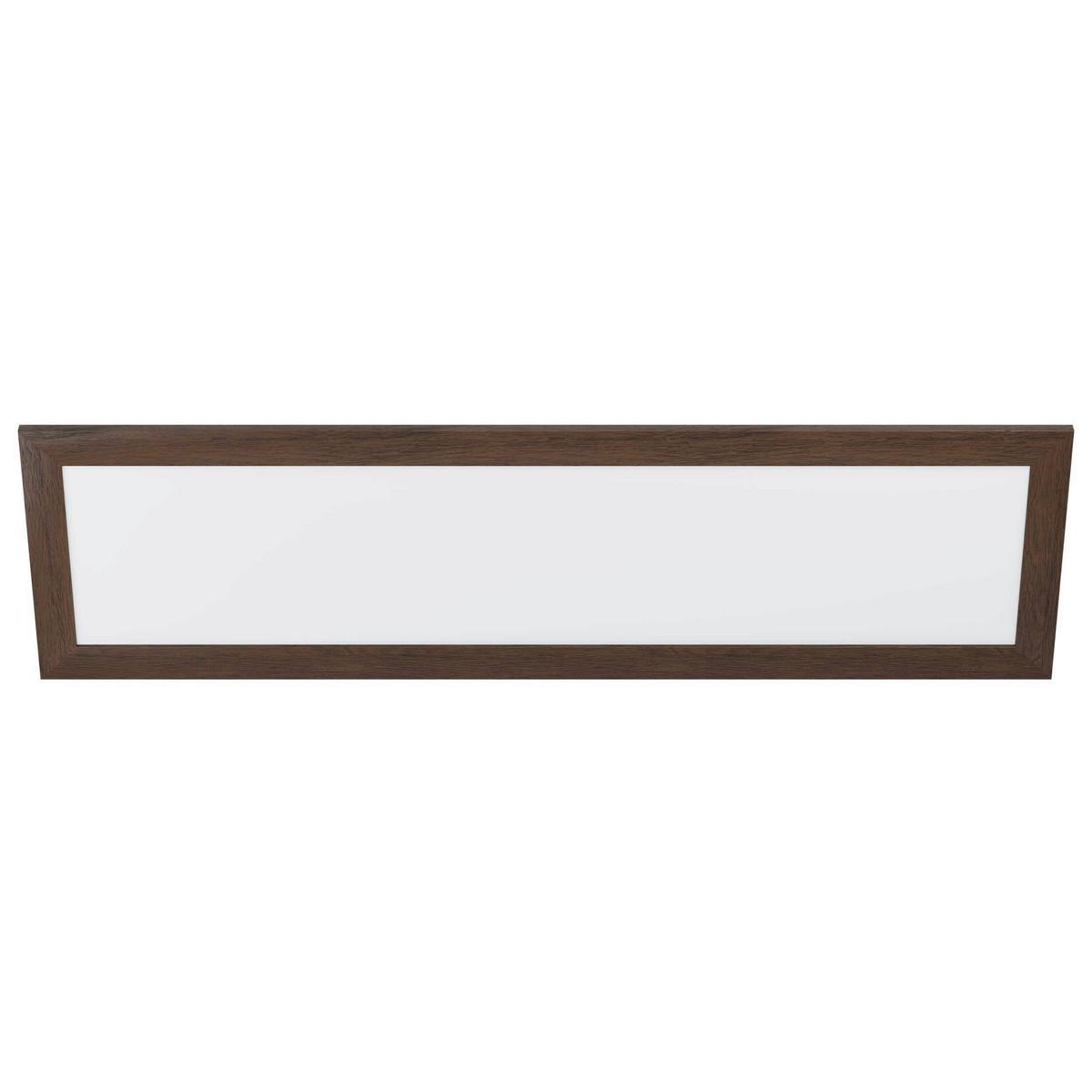 LED-Paneel 99476* Poglionasso - Nussbaumfarben/Weiß, Natur, Holz/Kunststoff (124,5/34,5/5,5cm) - Eglo