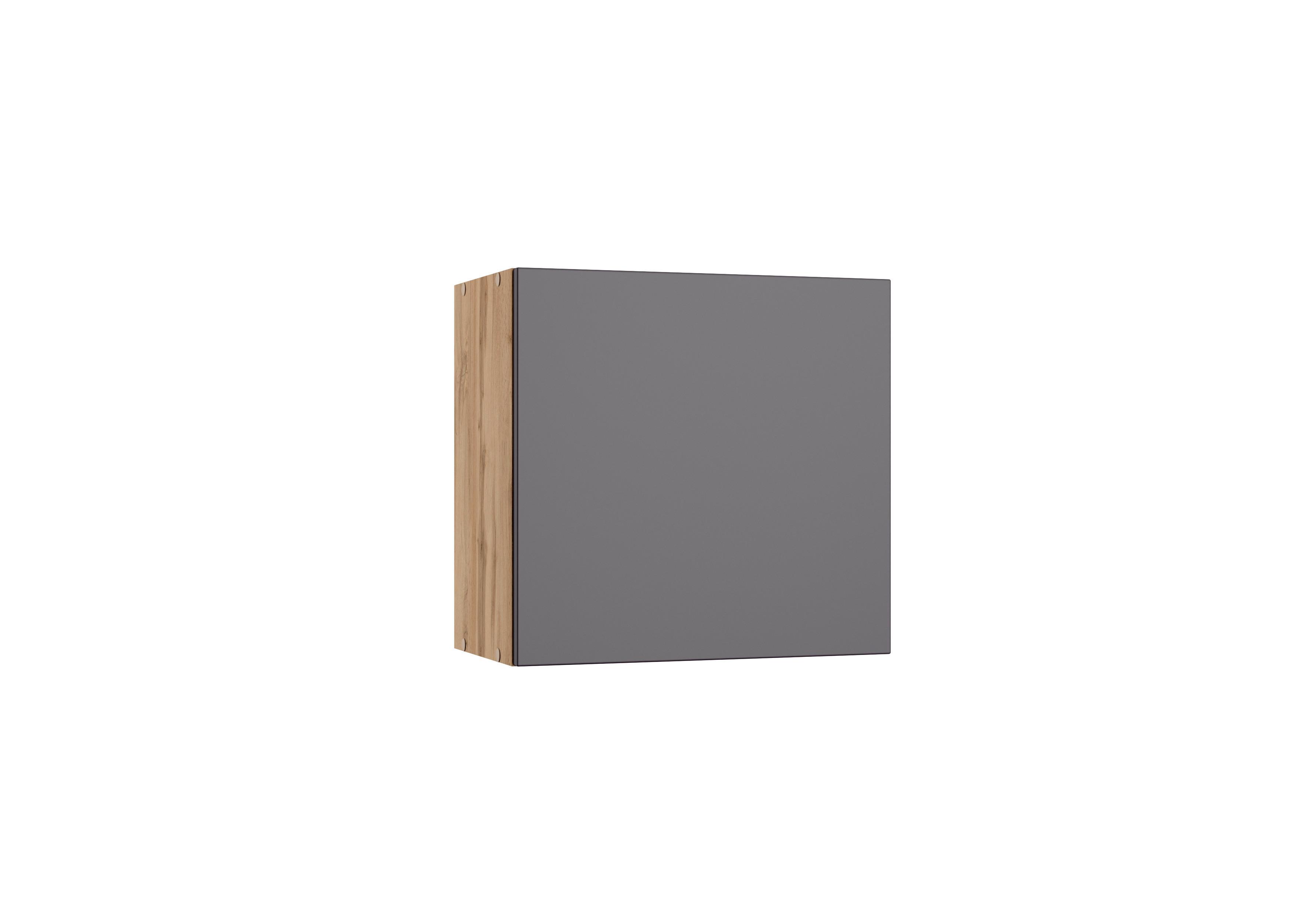 Küchenoberschrank Turin B:60cm Grau/Eiche Dekor - Eiche Wotan/Grau, Design (60/57/34cm) - Held