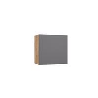 Küchenoberschrank Turin B:60cm Grau/Eiche Dekor - Eiche Wotan/Grau, Design (60/57/34cm) - Held