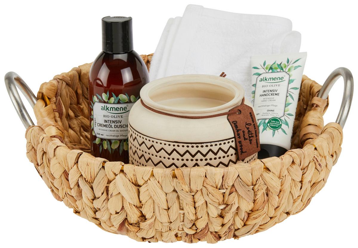 Dísztál Algimantas -S - natúr színű, Basics, természetes anyagok/fém (30/14cm) - Ondega