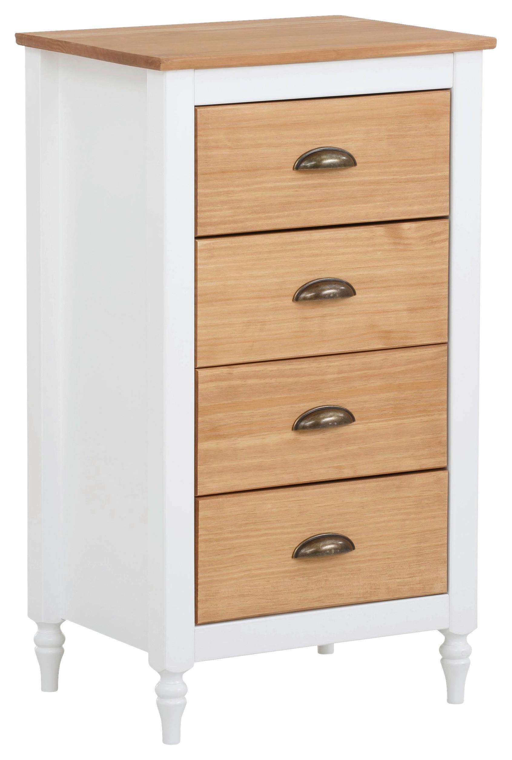 Kommode Rio Weiß 45 cm - Weiß, Design, Holzwerkstoff (45/80/35cm) - MID.YOU