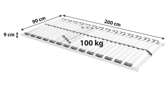 Lattenrost Primatex 220 70x200 cm 3 Zonen, Zerlegt - Holz (70/200cm) - Primatex