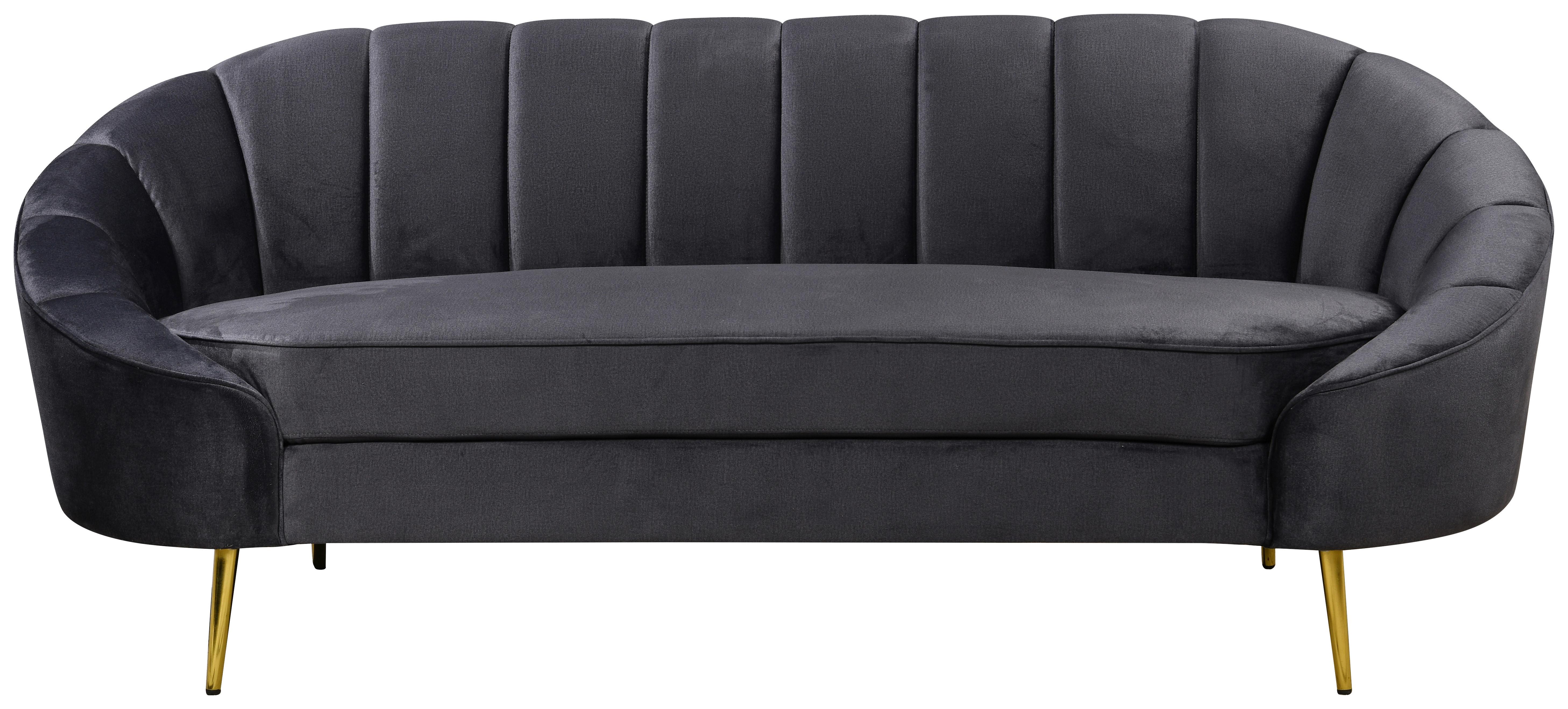 Háromüléses Kanapé Stella - sötétszürke, Design, textil/fa (210/82/90cm) - Livetastic