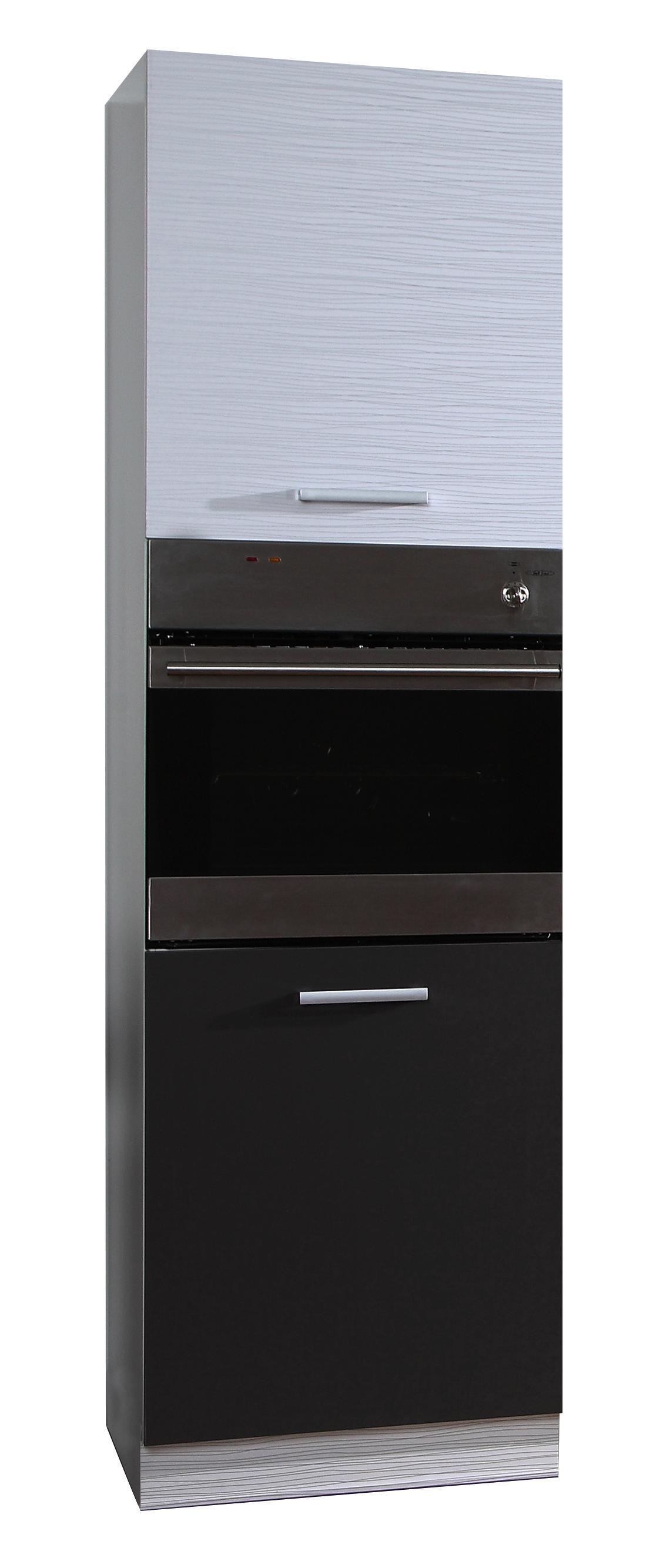 Szekrény A Beépíthető Gépekhez Margaret Ii-l - Fehér/Sötétszürke, konvencionális, Faalapú anyag (60/217/59cm)