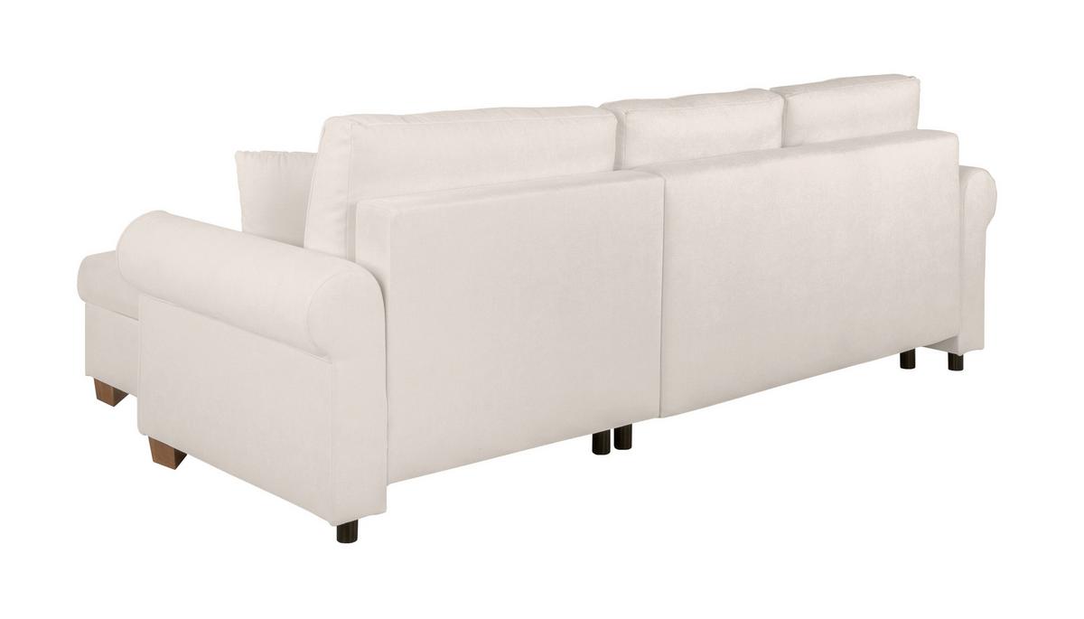 Ecksofa Arles, Creme 02 S: 266x161 Cm - Buchefarben/Creme, Design, Textil (266/161cm) - MID.YOU