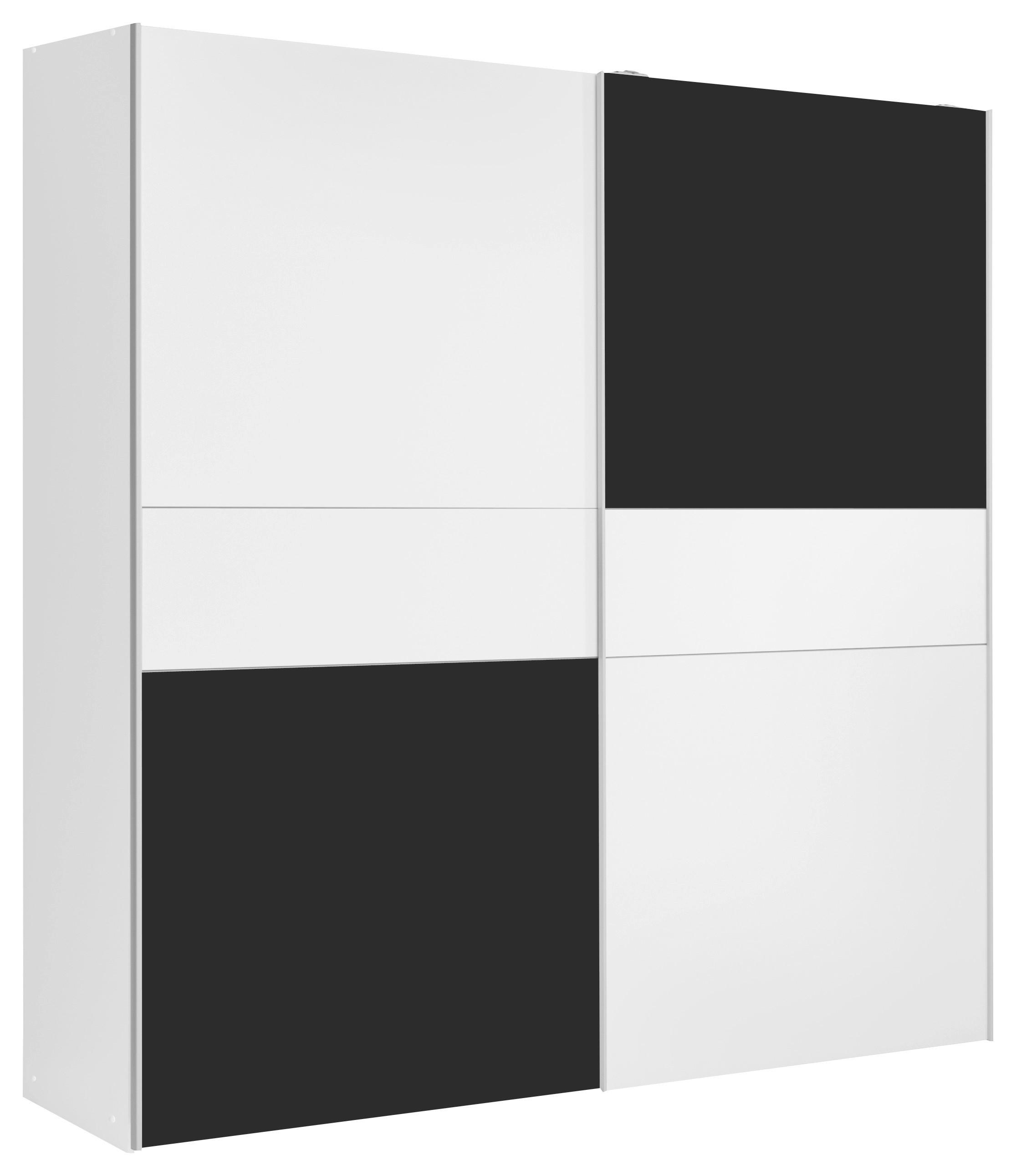 Skříň S Posuvnými Dveřmi Longline - šedá/bílá, Konvenční, kov/kompozitní dřevo (170/191/61cm)