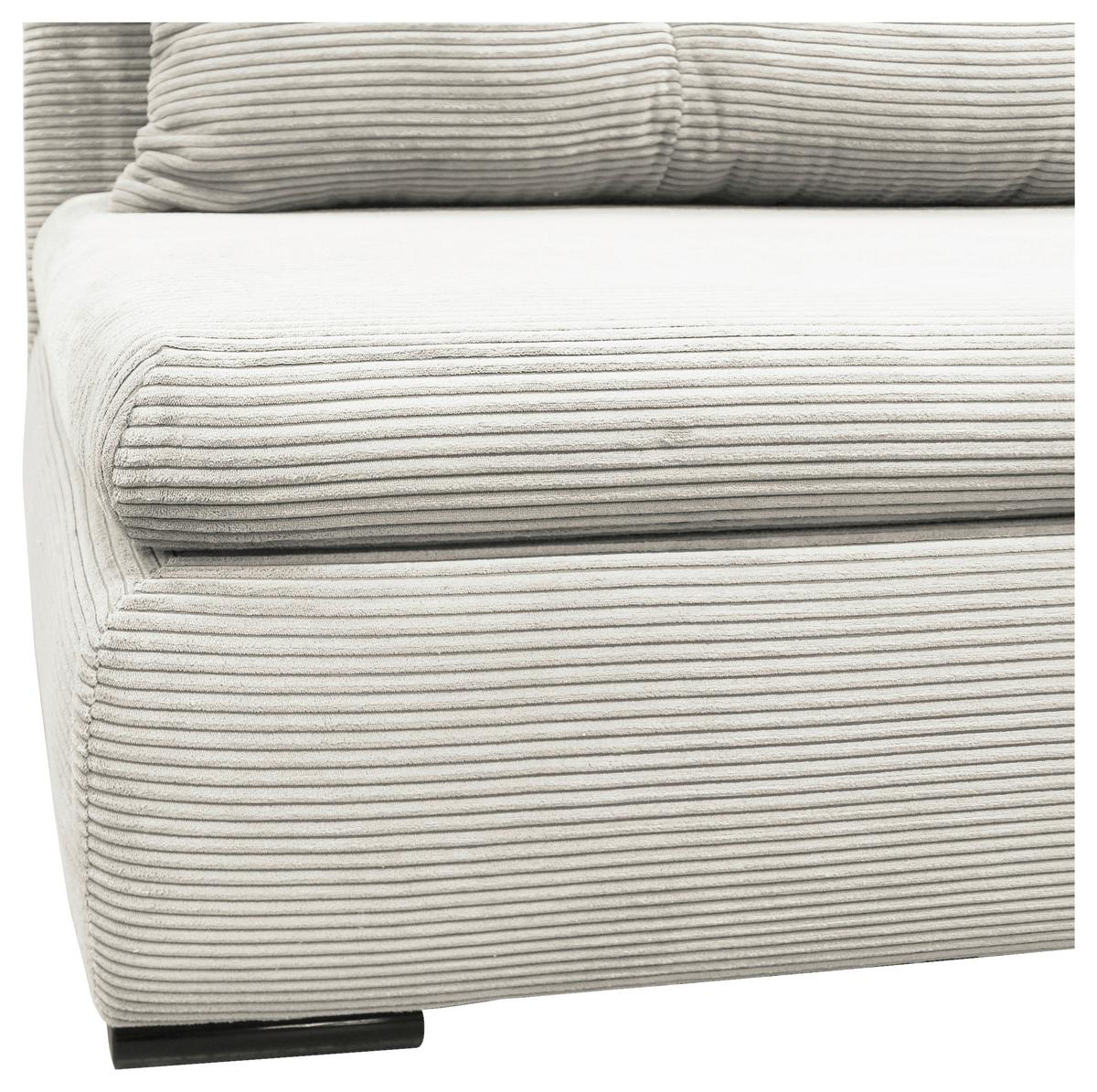 2-sitzer-sofa Yellow Mit Schlaffunktion Weiß Cord - Schwarz/Weiß, Design, Textil (154/93/85cm) - MID.YOU