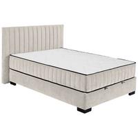 Boxbett Nagol C - Beige/Schwarz, MODERN, Holzwerkstoff/Textil (140/200cm) - MID.YOU