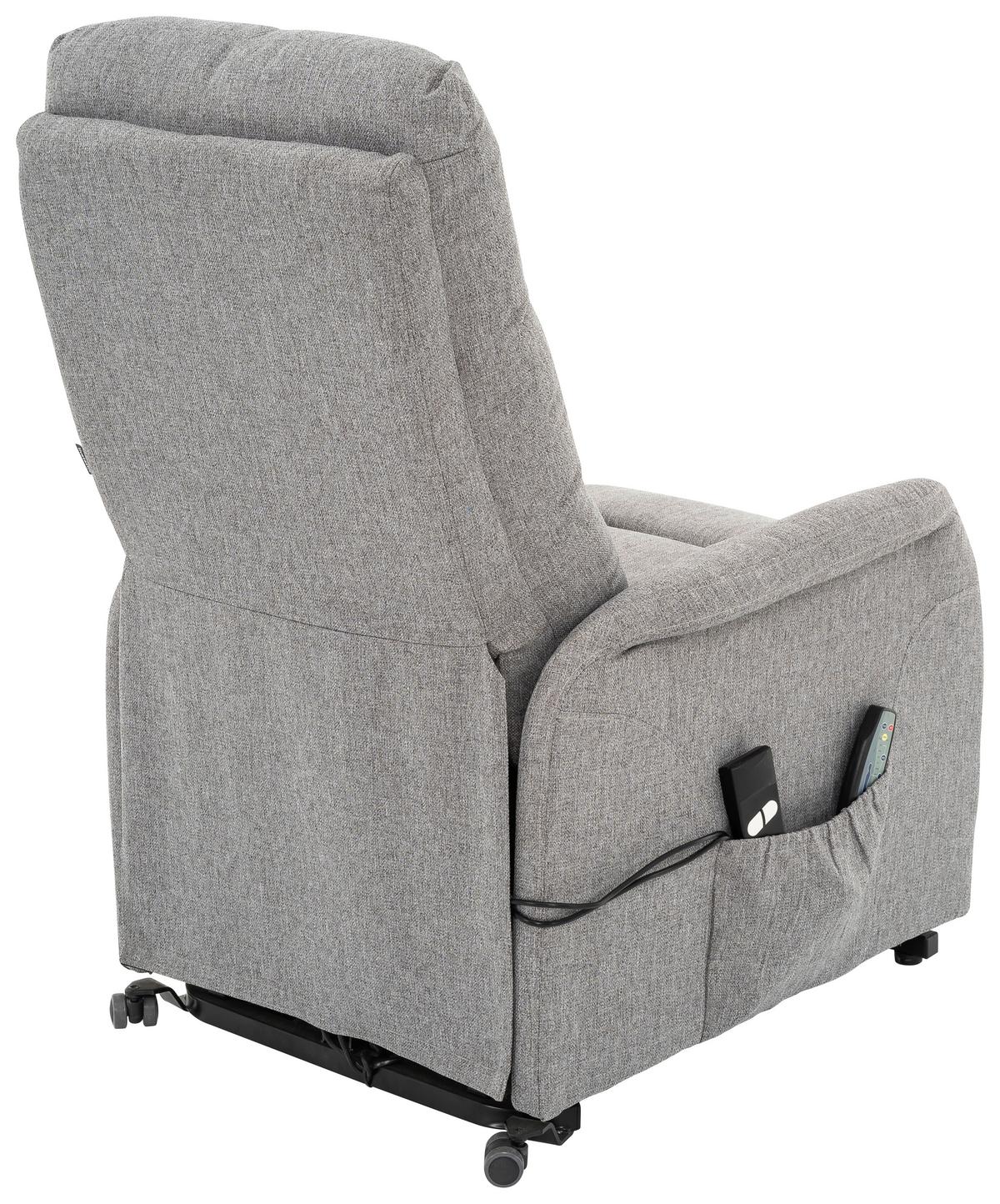 Relaxsessel Luxo - Schwarz/Grau, Design, Textil/Metall (68/100/94cm) - Livetastic