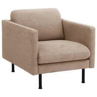 Polstersessel Mit Armlehnen Nathan Beige - Beige/Schwarz, MODERN, Textil (76/78/89cm) - Max Winzer