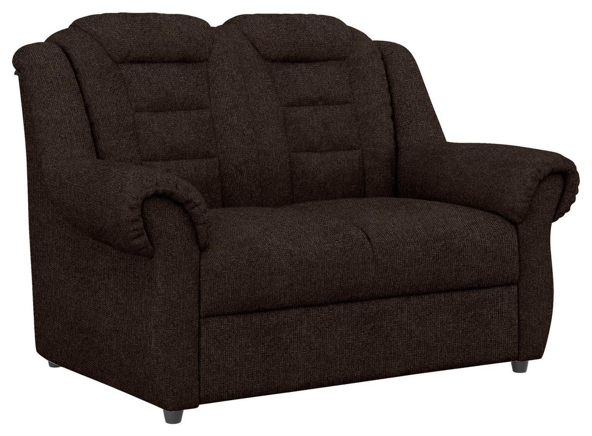 2-sitzer-sofa Boston Braun Chenille - Schwarz/Braun, KONVENTIONELL, Textil (145/102/101cm) - Livetastic
