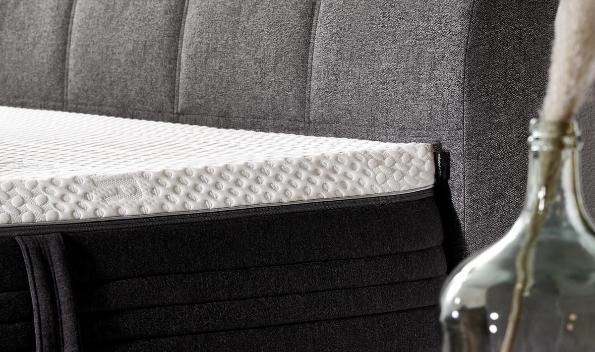 Topper Comfort Line Body Star 90x200cm Gel/Viscoseschaumkern - Weiß, Basics, Textil (90/200cm)