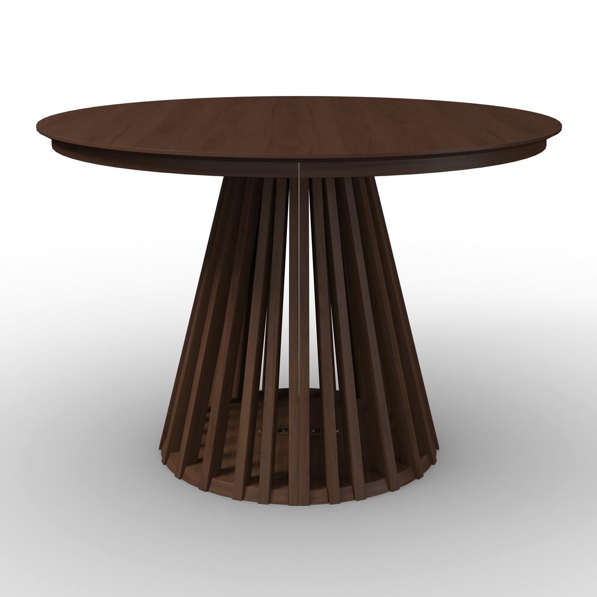 Výsuvný stôl ENNIO 120 - barvy vlašských ořechů, Moderní, kov/dřevo (120-160/75/120cm) - Bessagi Home